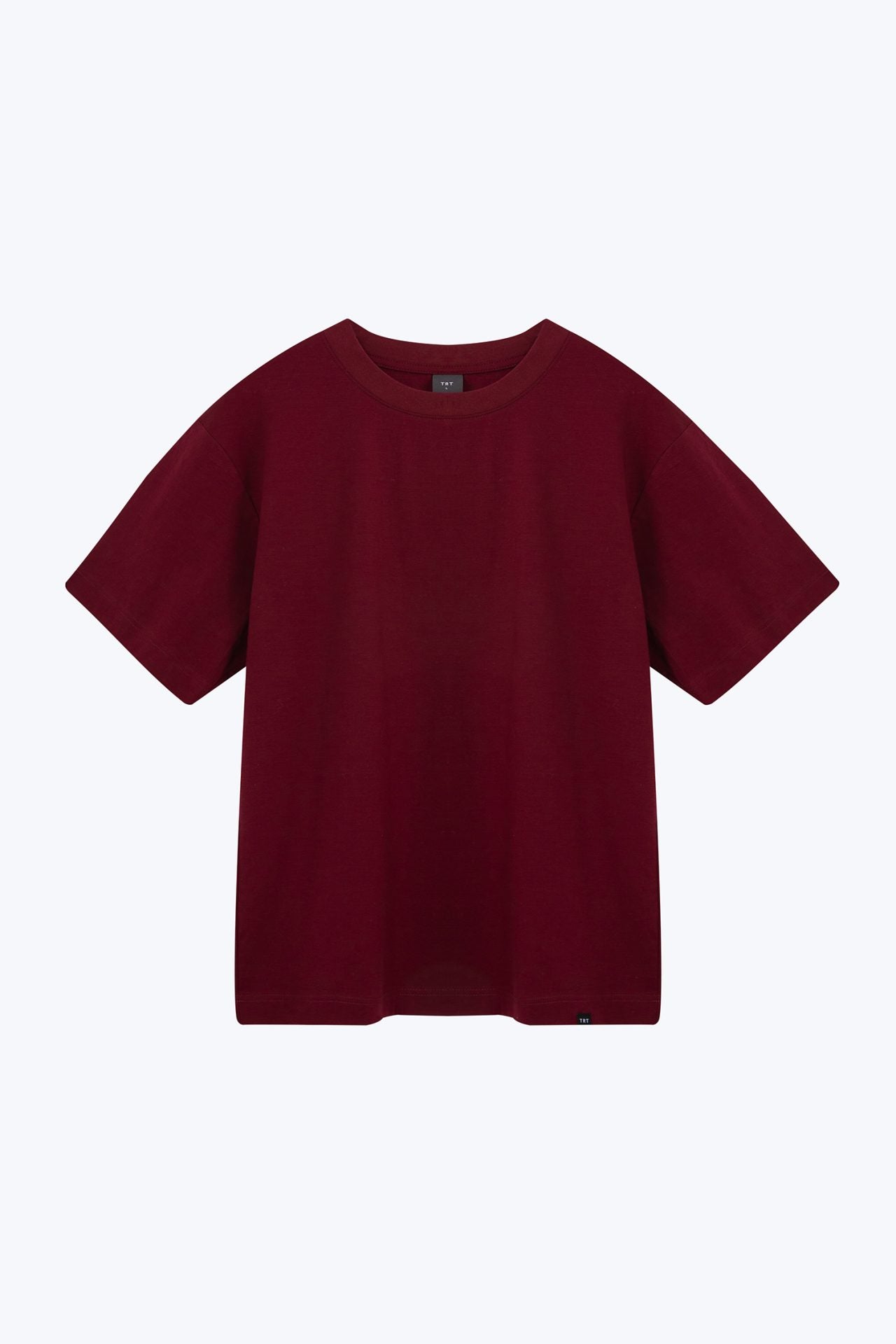 (A) Essential Crew Neck Tee - Maroon