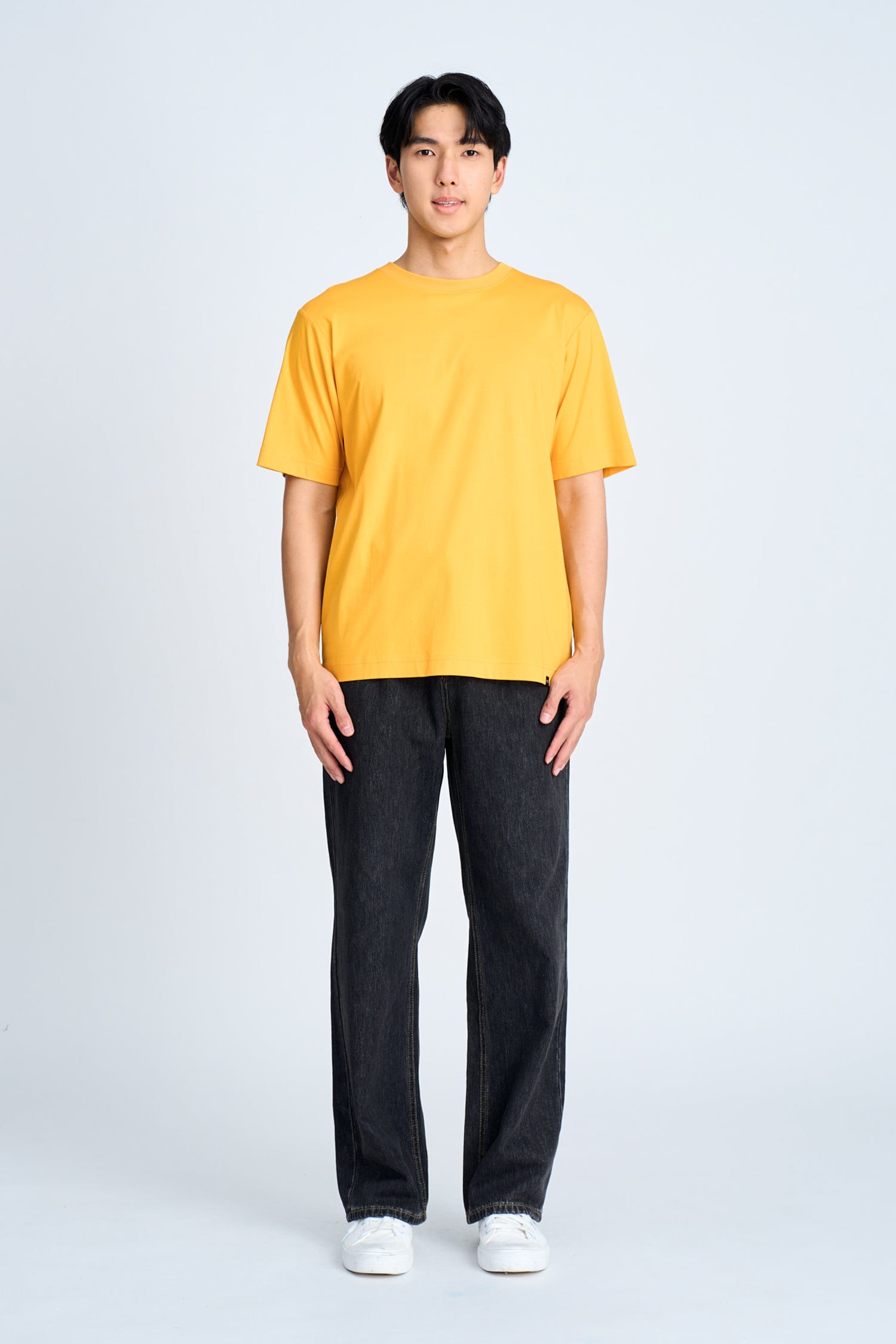 (A) Essential Crew Neck Tee - Sunray