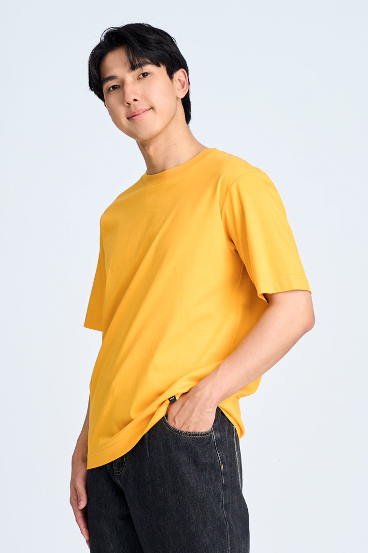 (A) Essential Crew Neck Tee - Sunray