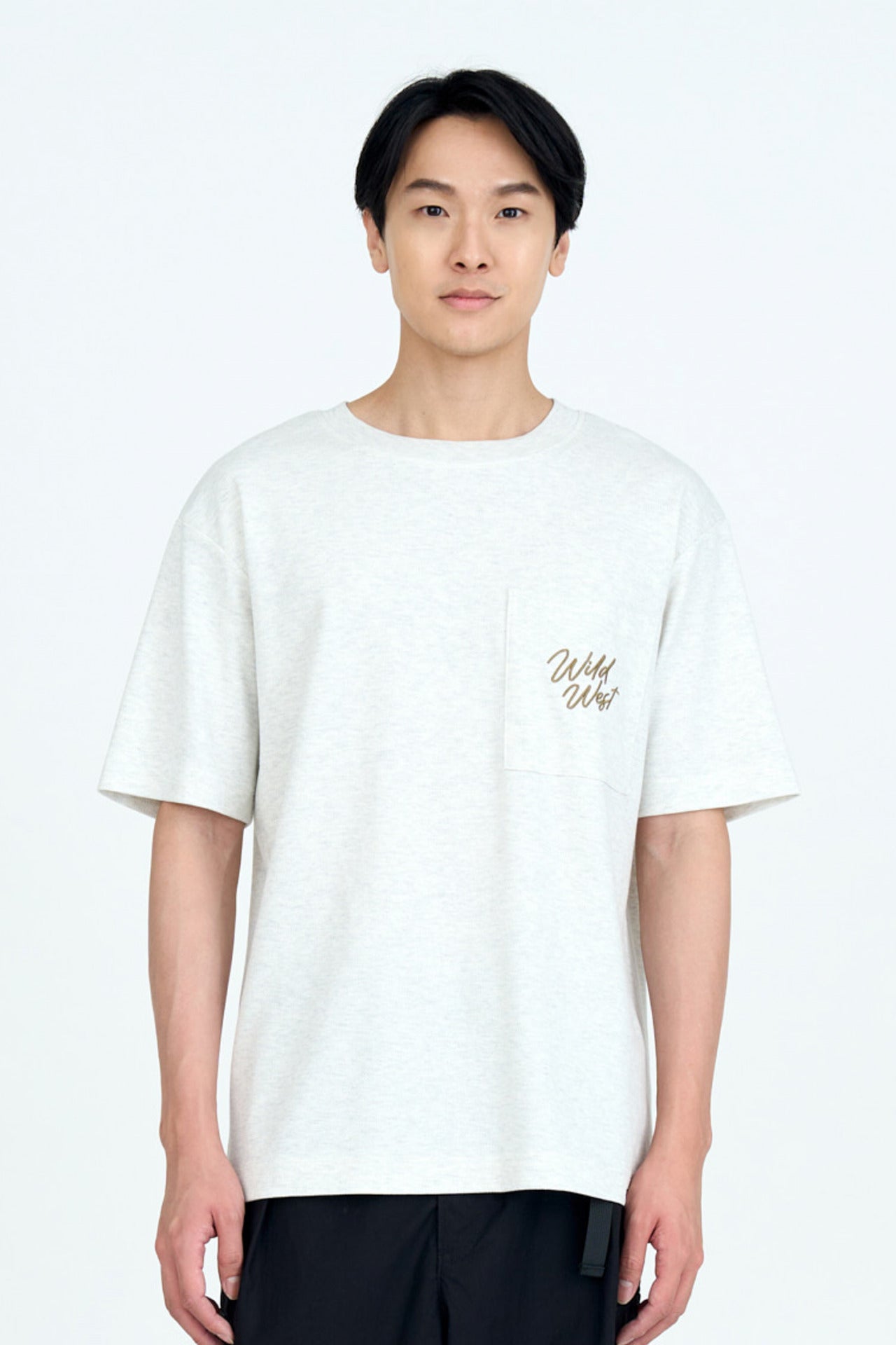 (B) Jersey “Wild West” Graphic Patch Pocket Tee