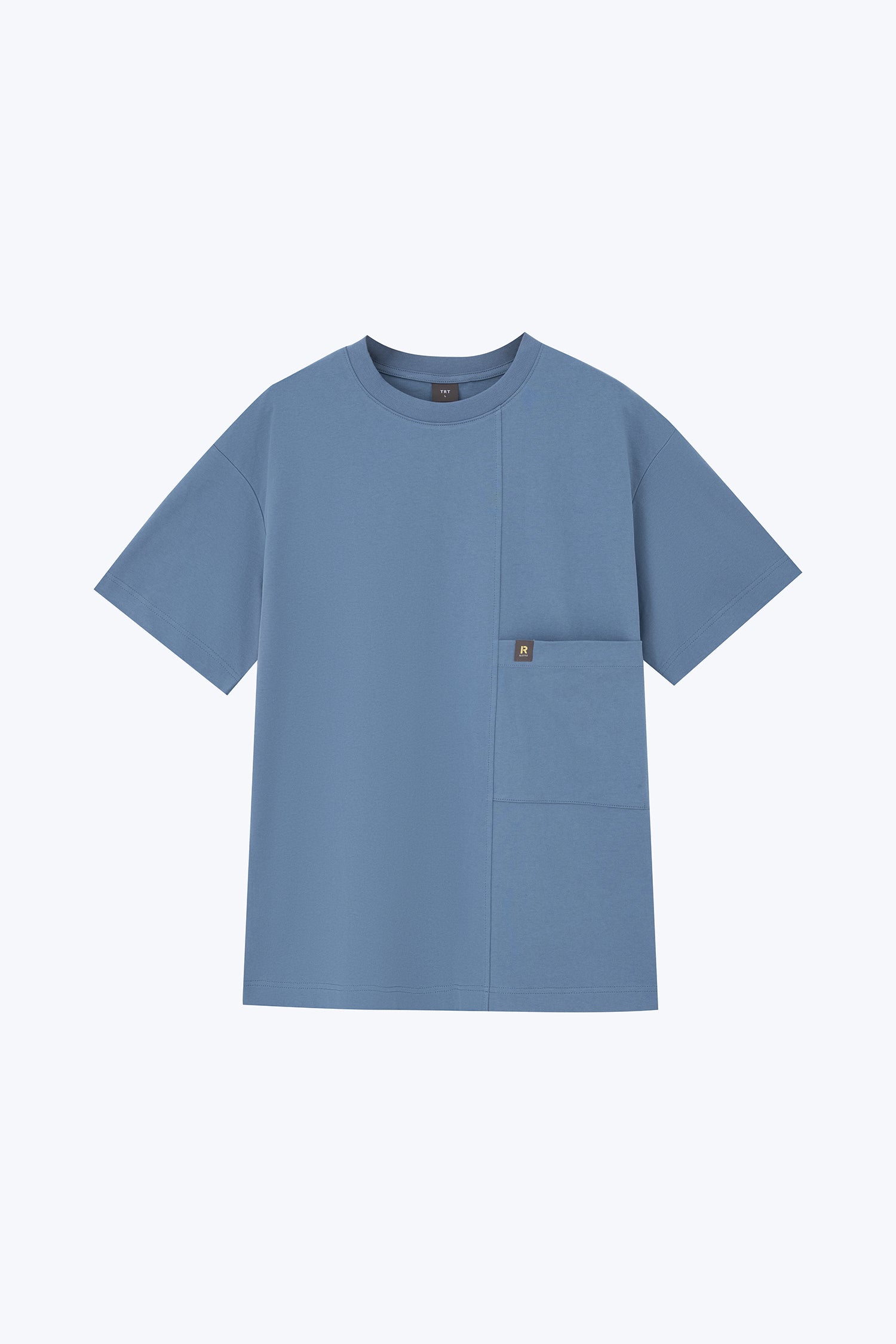 Waist Pocket Tee - Dusty Blue