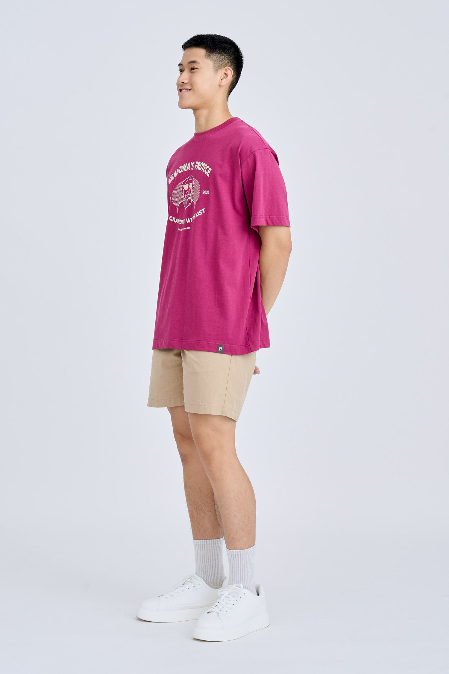 Jersey “Grandma&#39;s Protégé” Graphic Tee - Plum