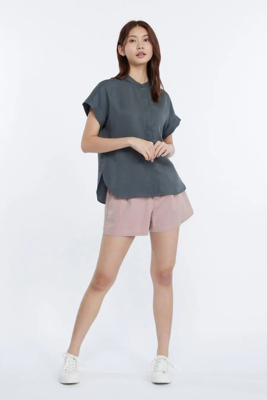 Rayon Cap Sleeves Blouse