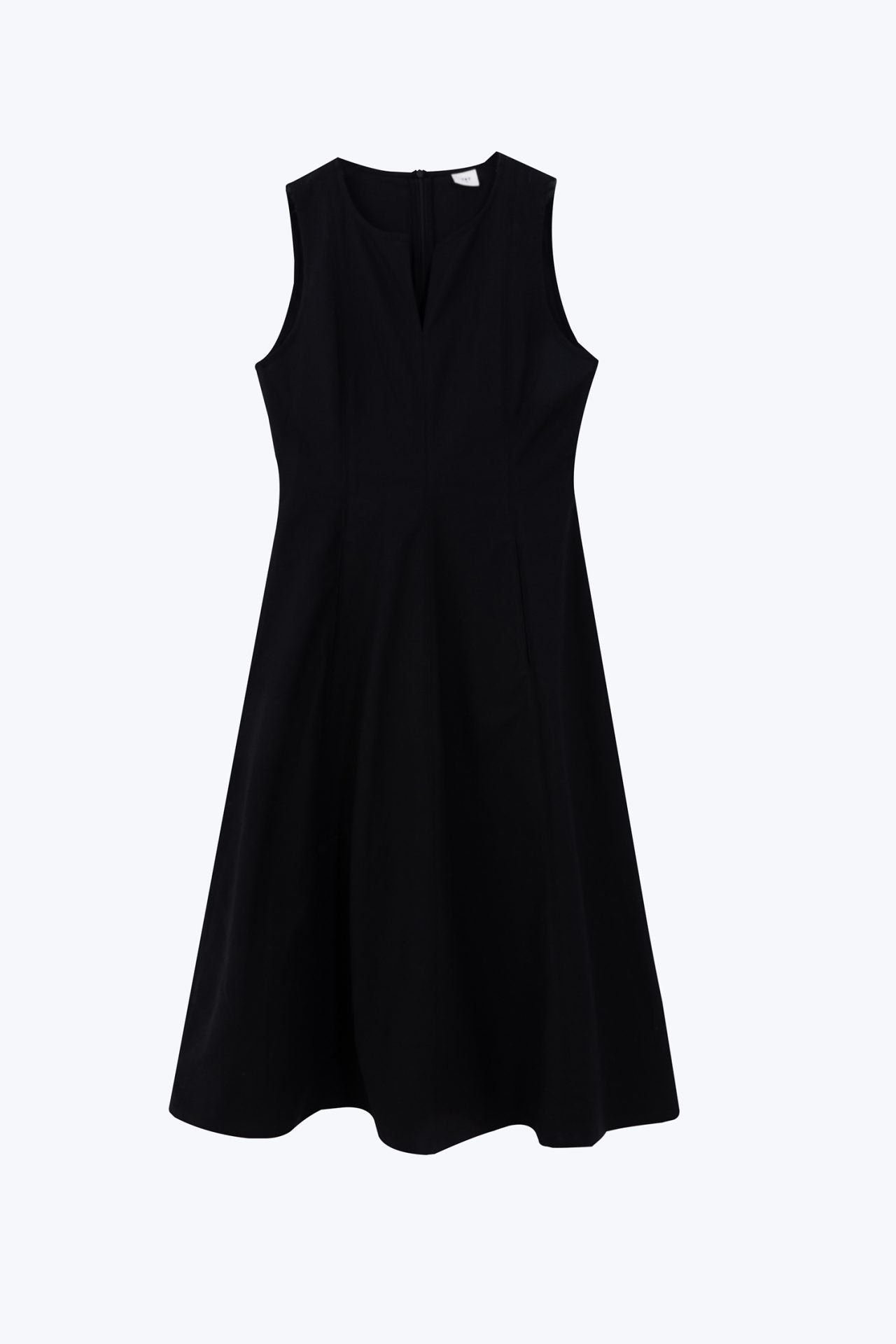 Seam Detail Sleeveless Dress - Black