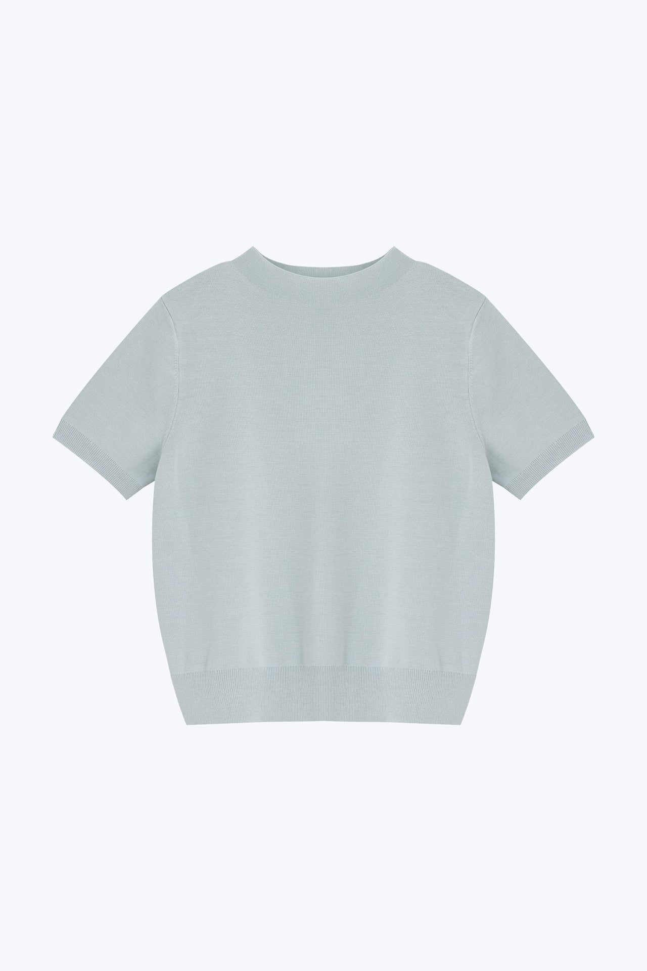 Rayon Cotton Knit Top - Mint