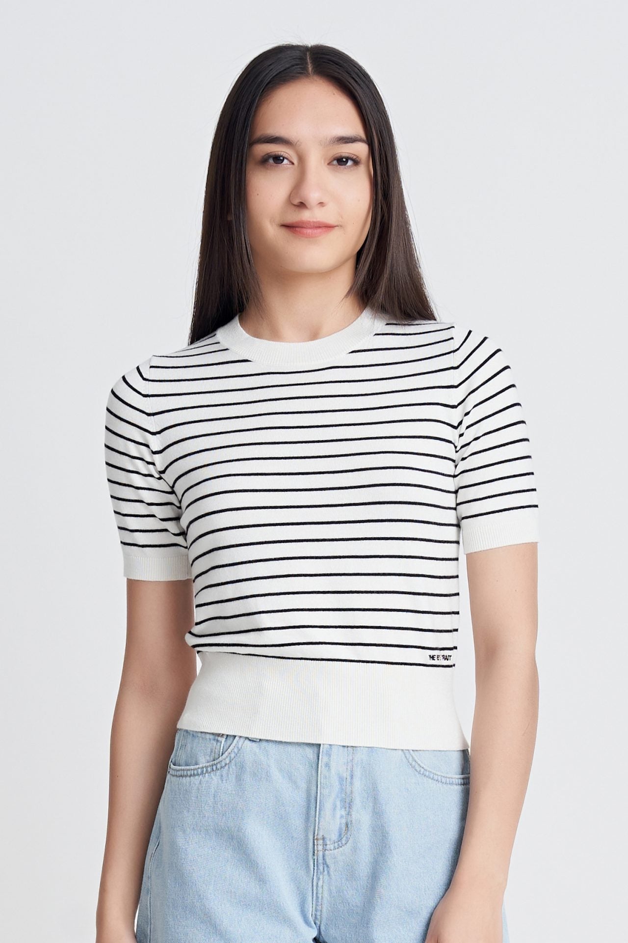 Knitted Short Sleeve Top