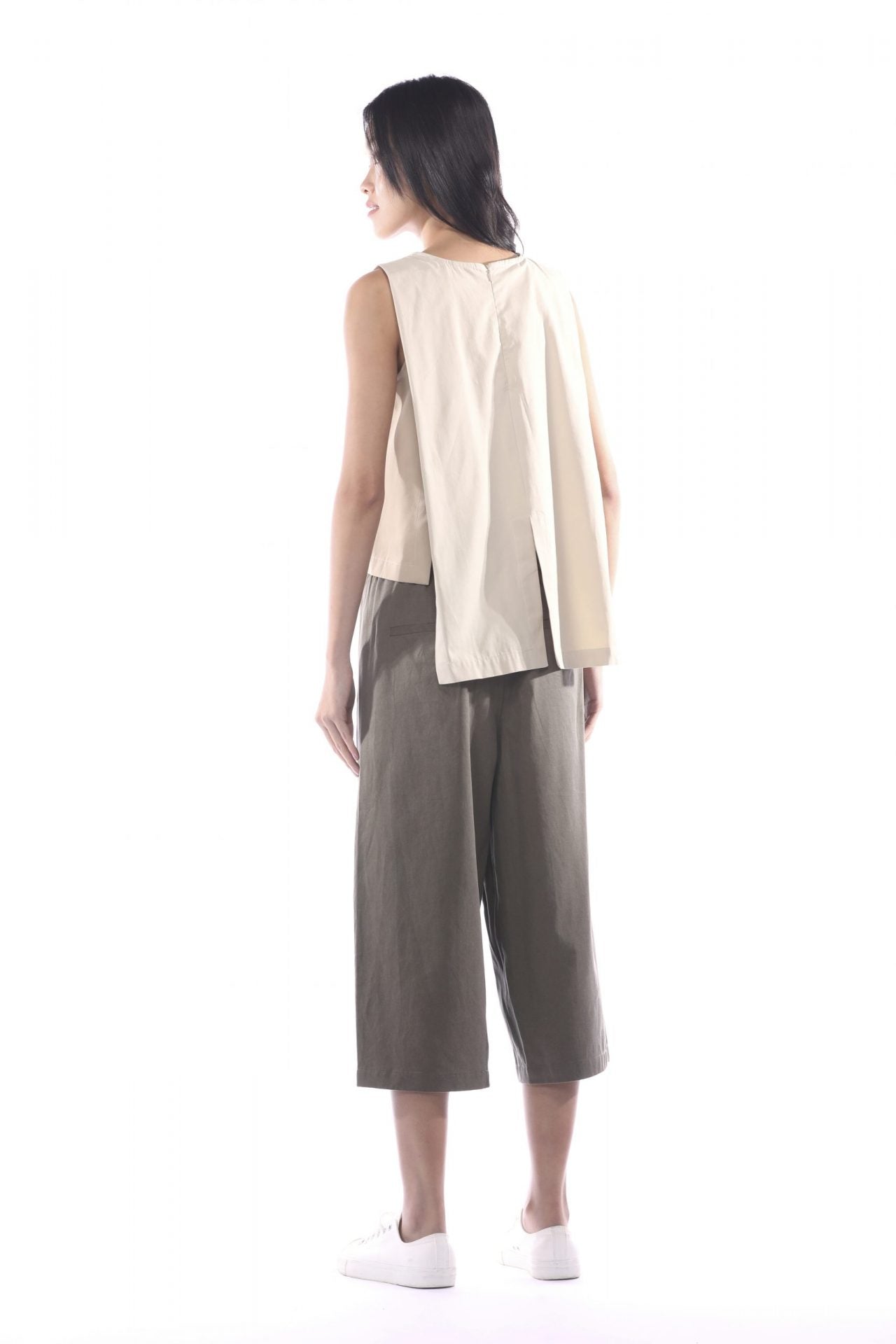 Polyester Rayon Flare Pants