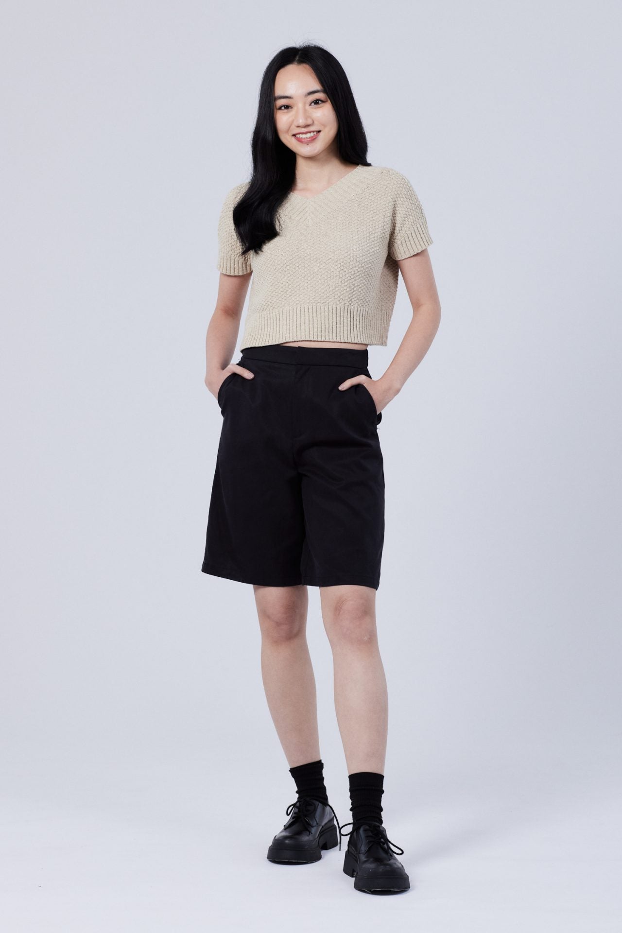 Cotton Rayon Bermuda Shorts